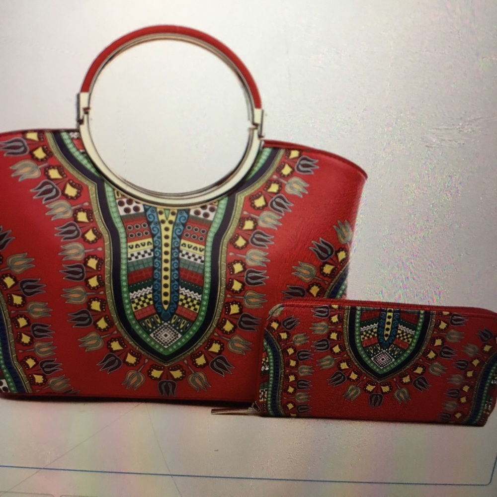 Bohemian Round Top Handle 2-in 1 Satchel Handbag